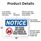Signmission No Food Or Drink Allowed In, 18 in W x Rectangle, Aluminum OS-2PACK-NS-A-1218-L-14573 - alternate 7